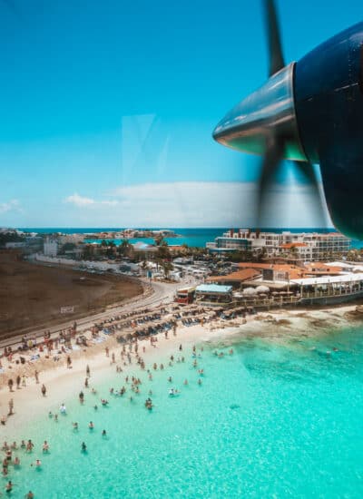 Flying over St Martin