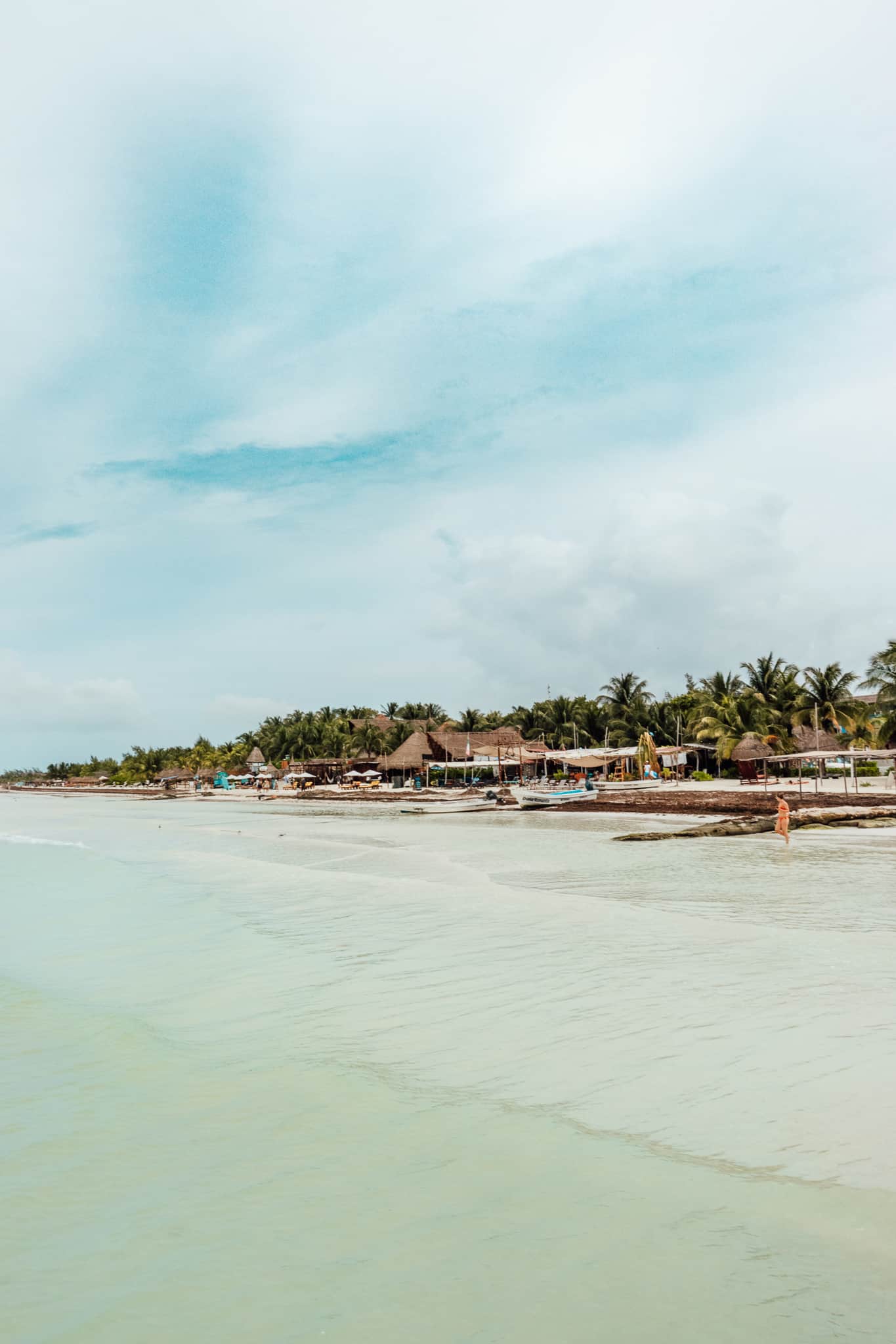 View of the beach in Isla Holbox