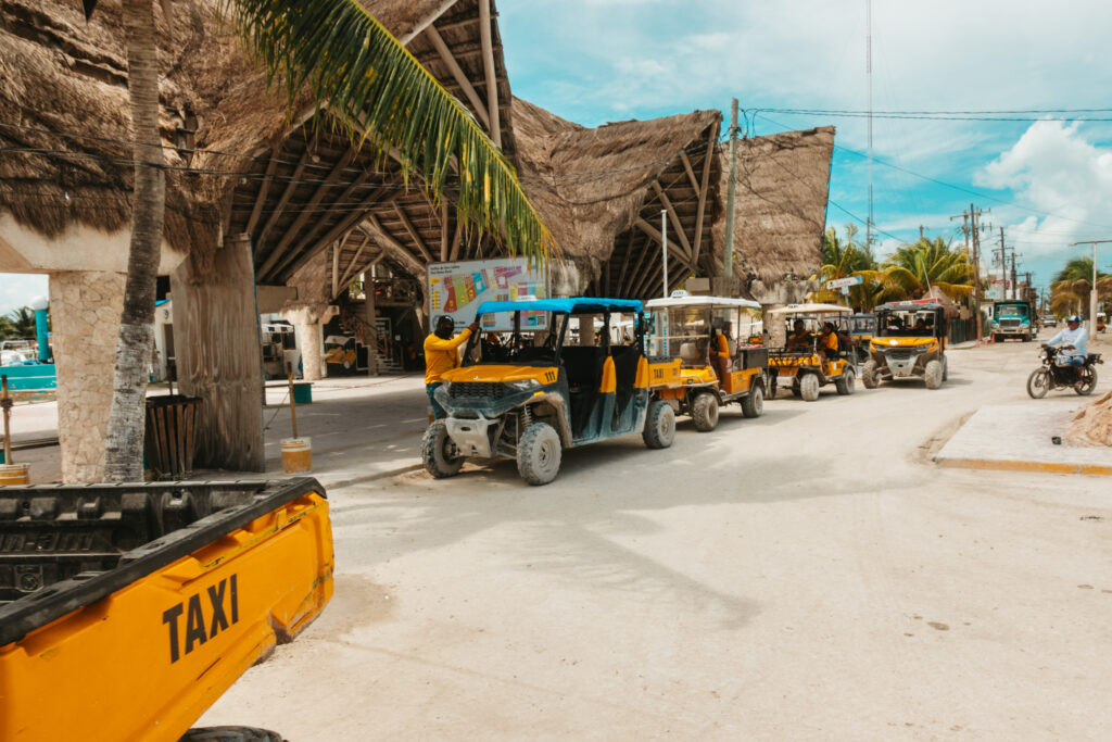 How to Get to Nomade Holbox | Golf Carts at the Ferry Terminal