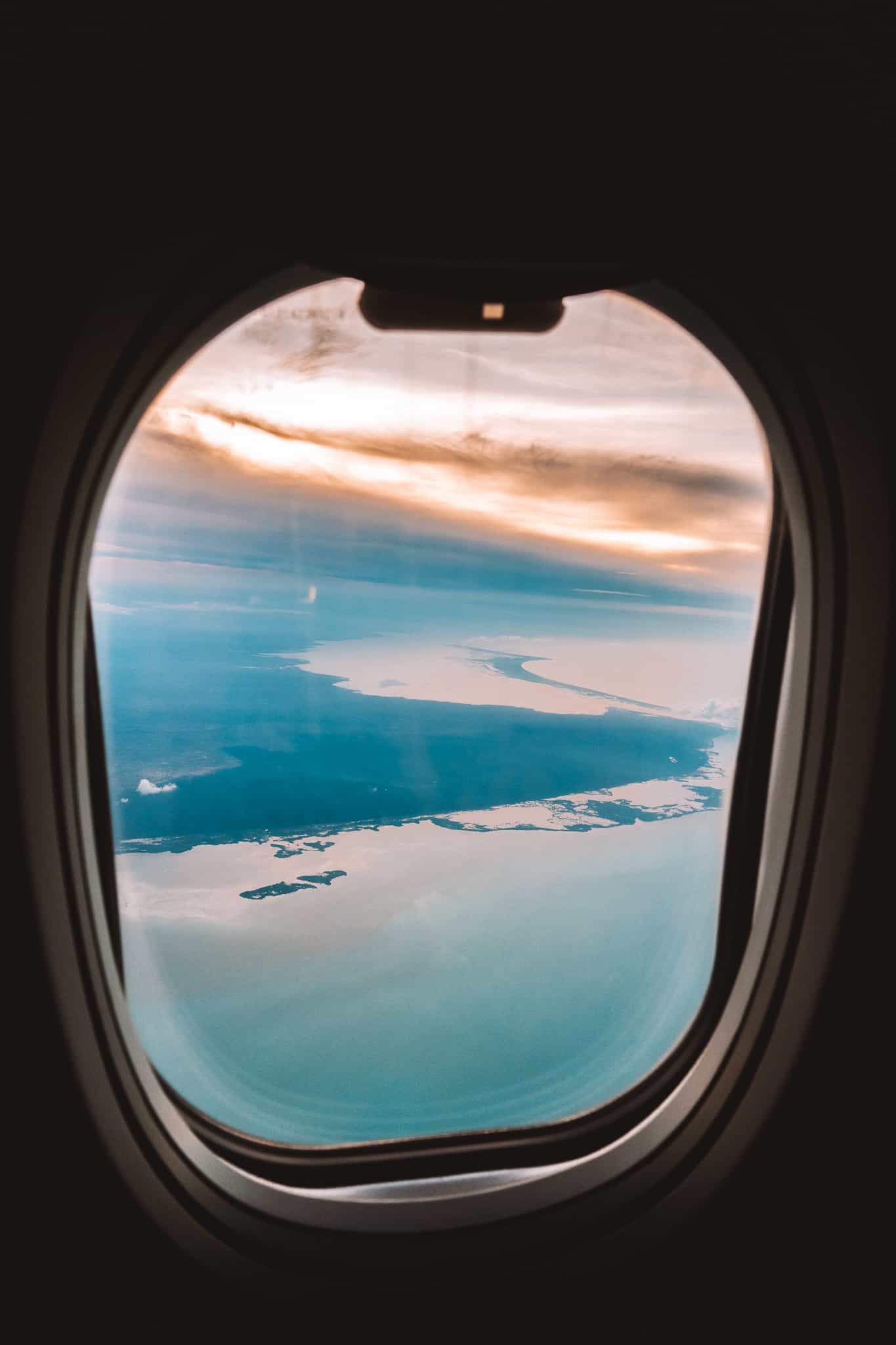 How to Get to Isla Holbox | Aerial View of the Island Through Plane Window