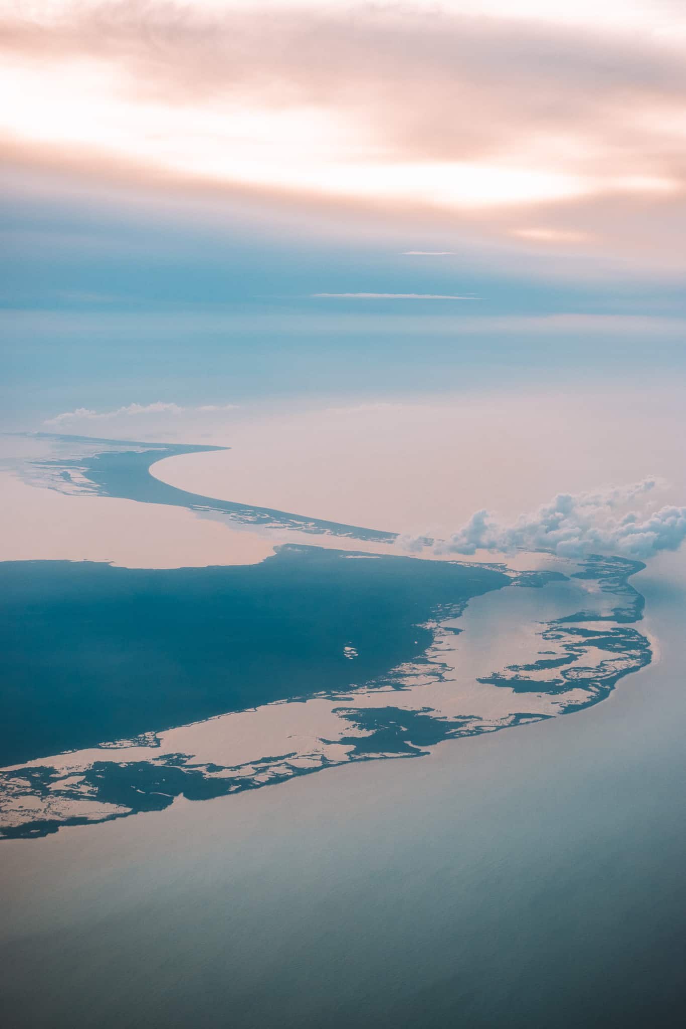 How to Get to Isla Holbox | Aerial View of the Island Through Plane Window