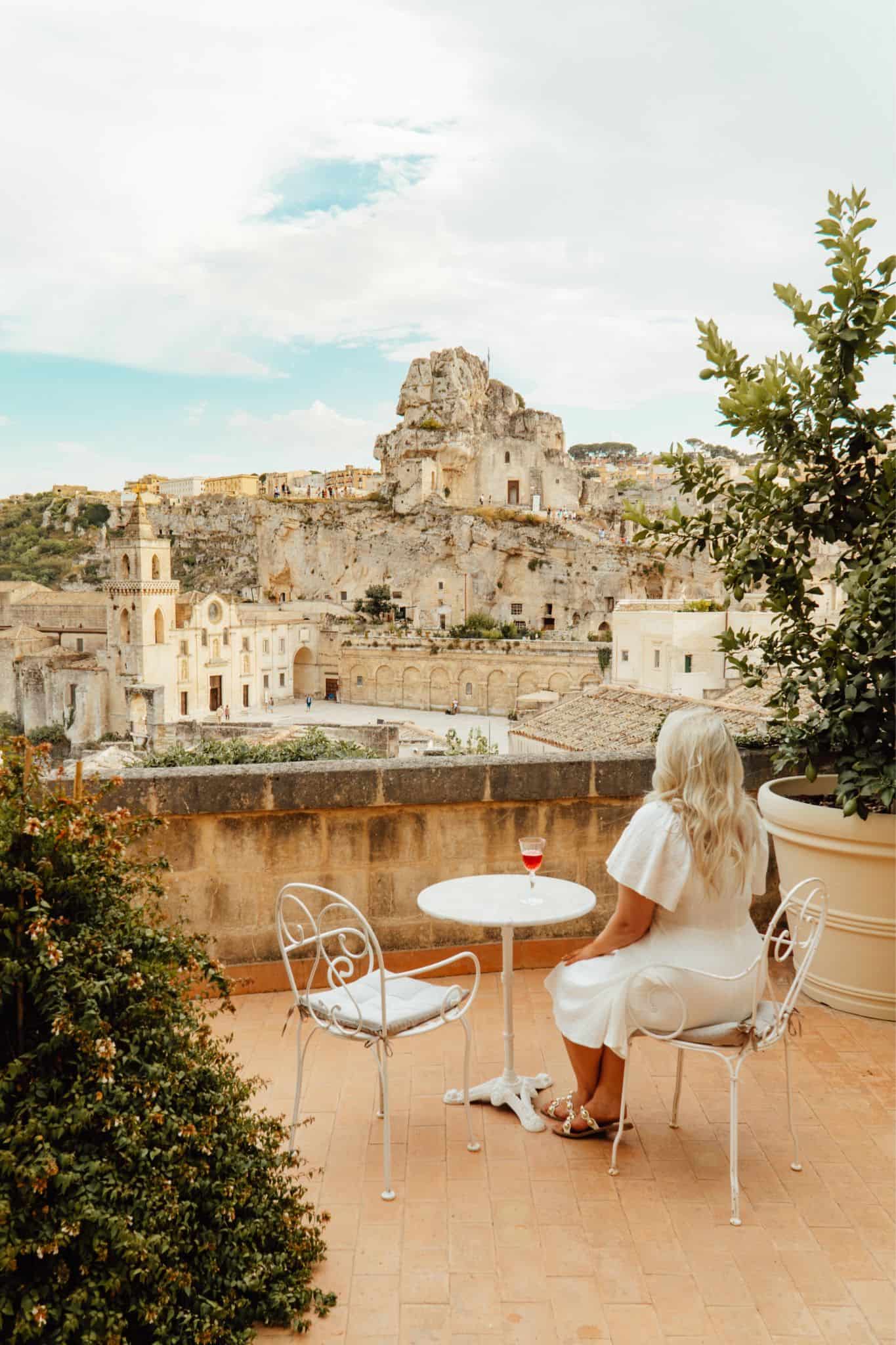 Patio at Sant'Angelo Luxury Resort