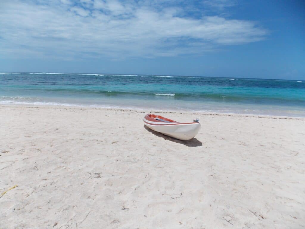 Canoe on the beach