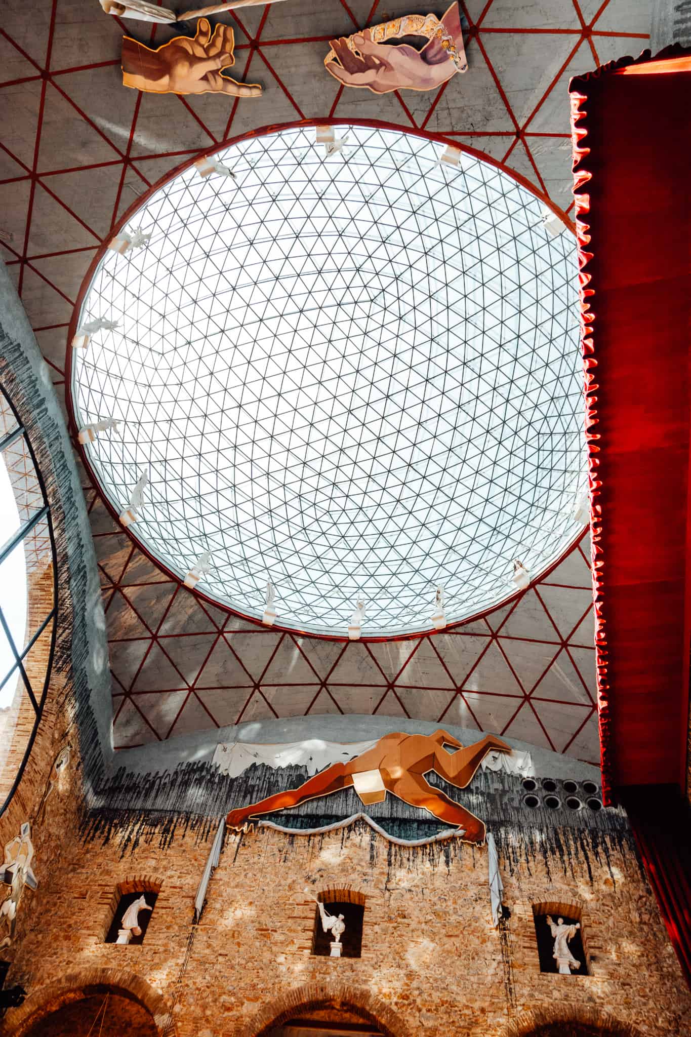 Grand Hall of the Dali Theatre Museum in Figueres