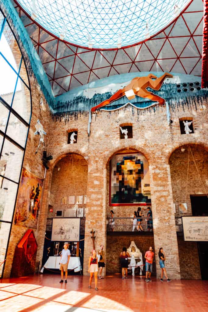 Grand Hall of the Dali Theatre Museum in Figueres