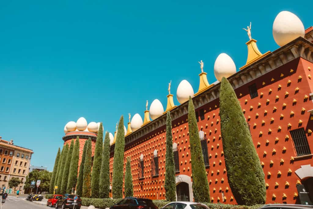 Exterior of the Dali Theatre Museum in Figueres