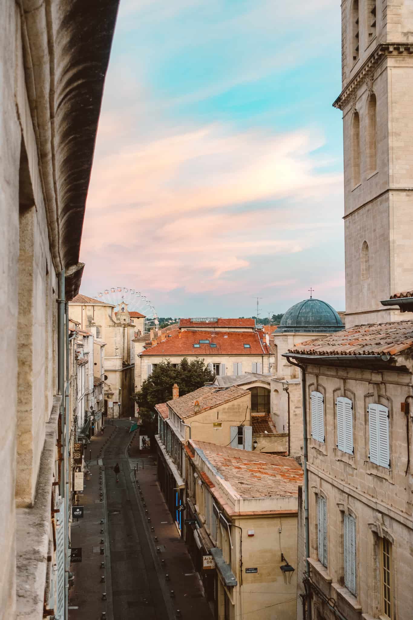 Sunset in Avignon, France