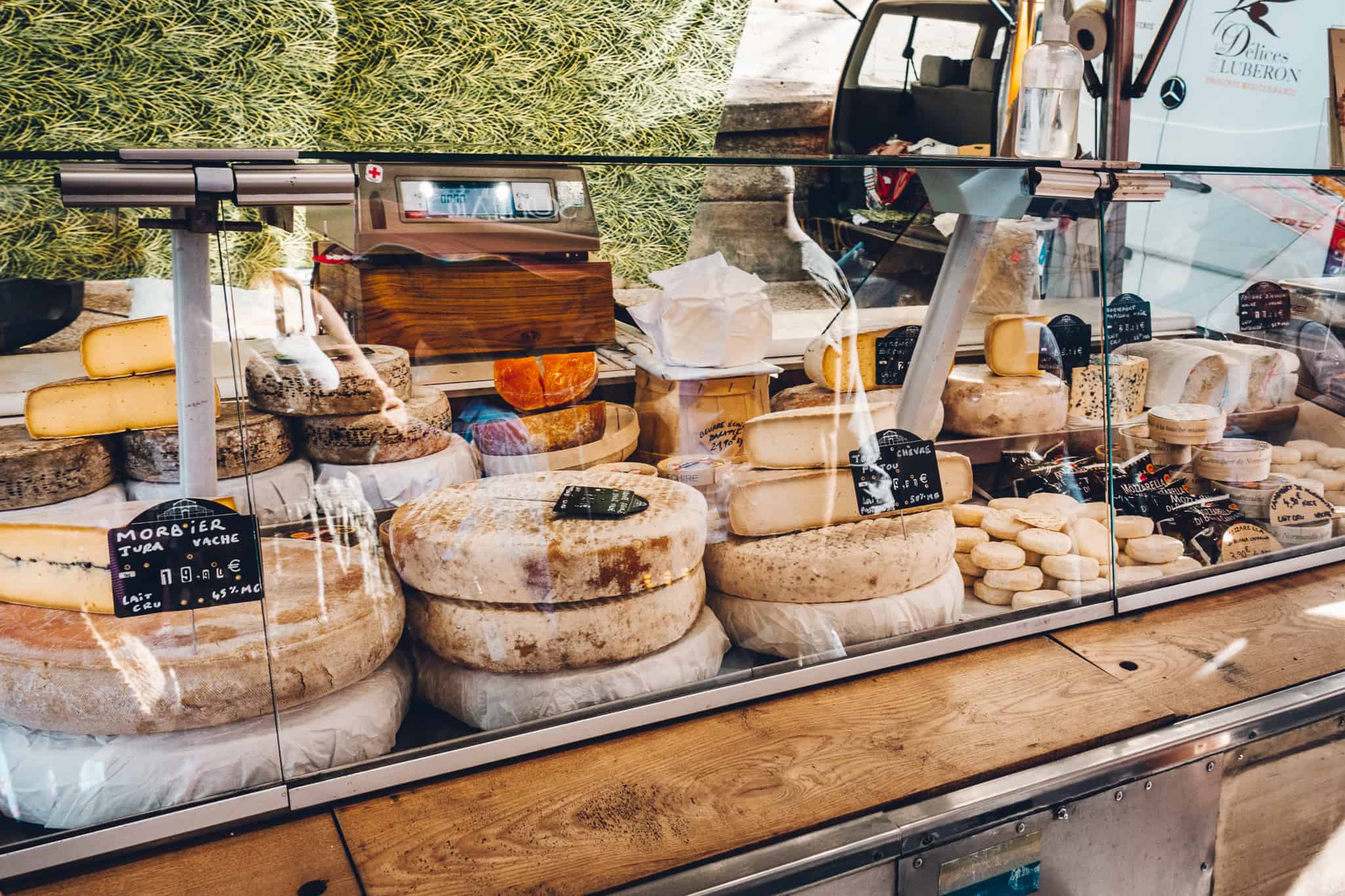 Cheese at the market in Saint Remy de Provence