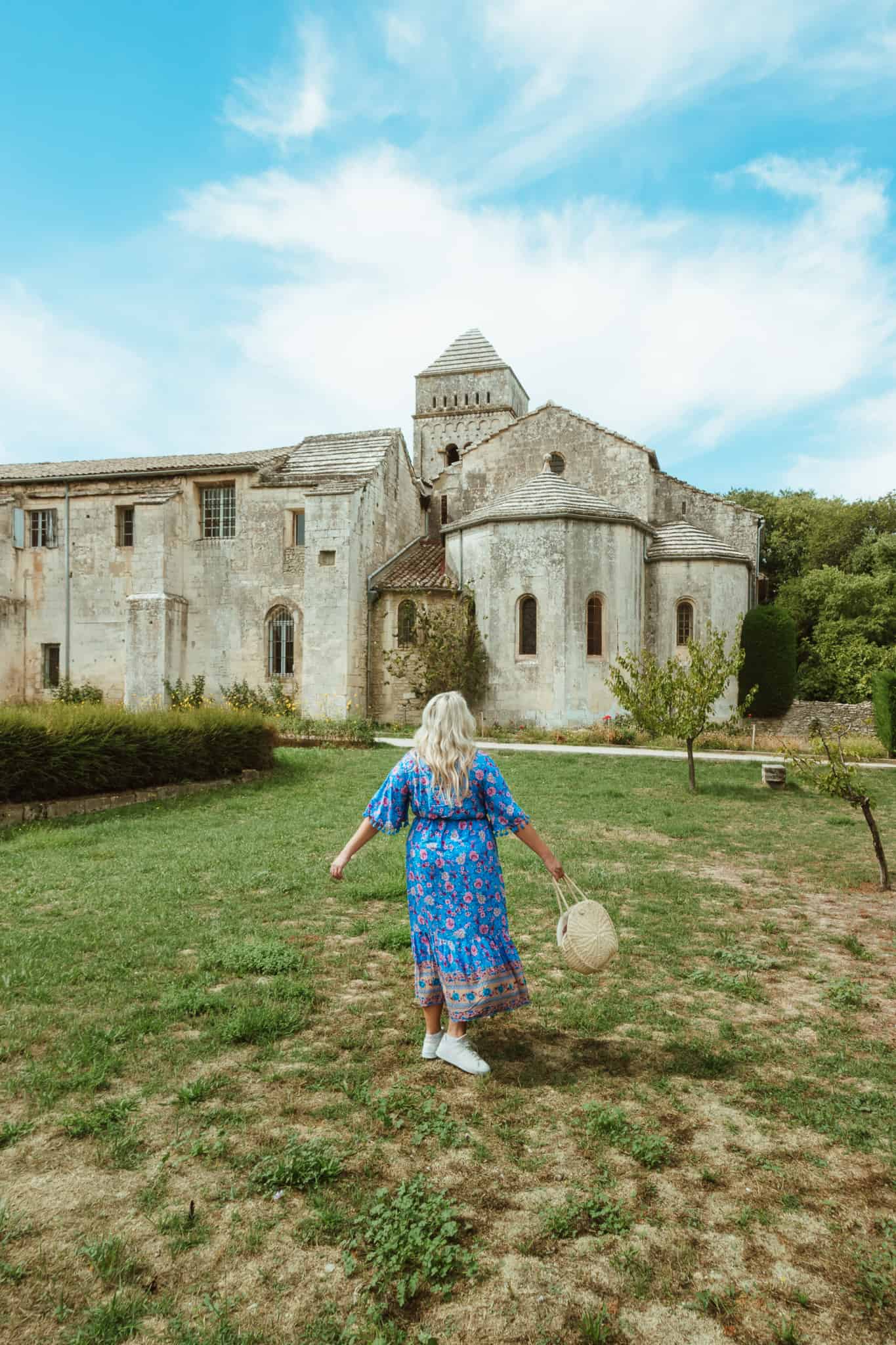 Outside Saint-Paul-de-Mausole Monastery