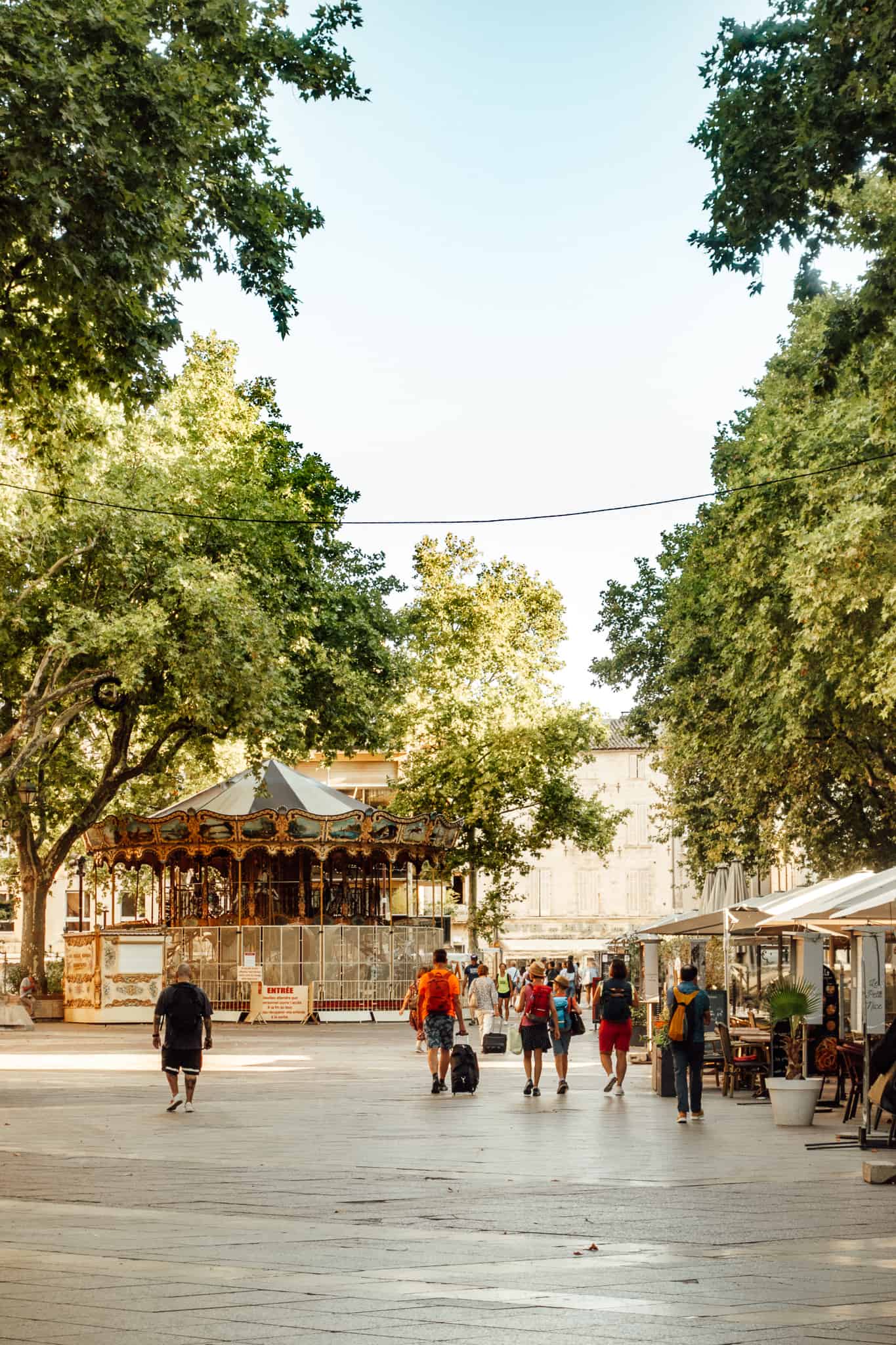 Carrousel Belle Epoque merry-go-round in Avignon