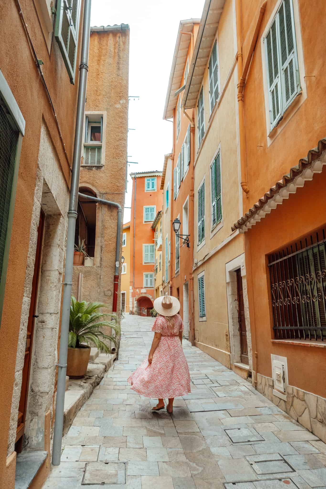 Colorful streets of Villefranche-sur-Mer