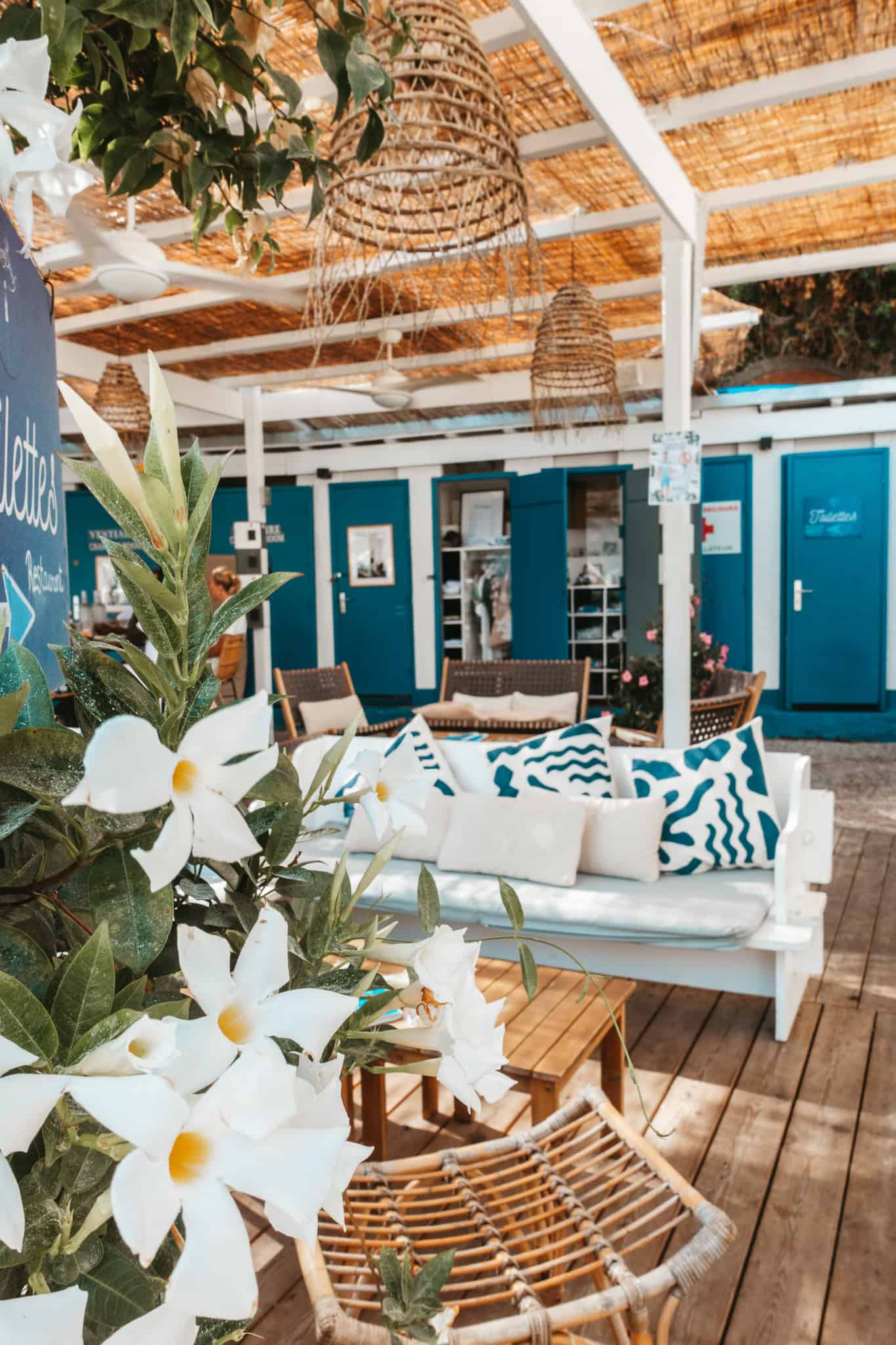 Interior of the restaurant at Paloma Beach