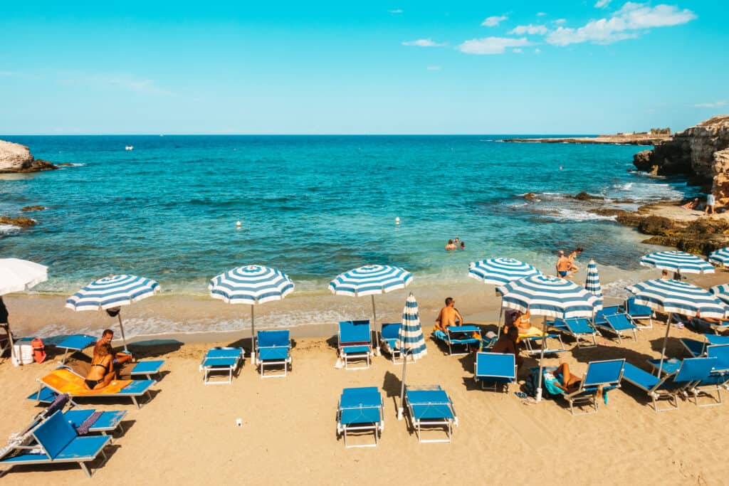 Beach Club at Cala Corvino in Monopoli