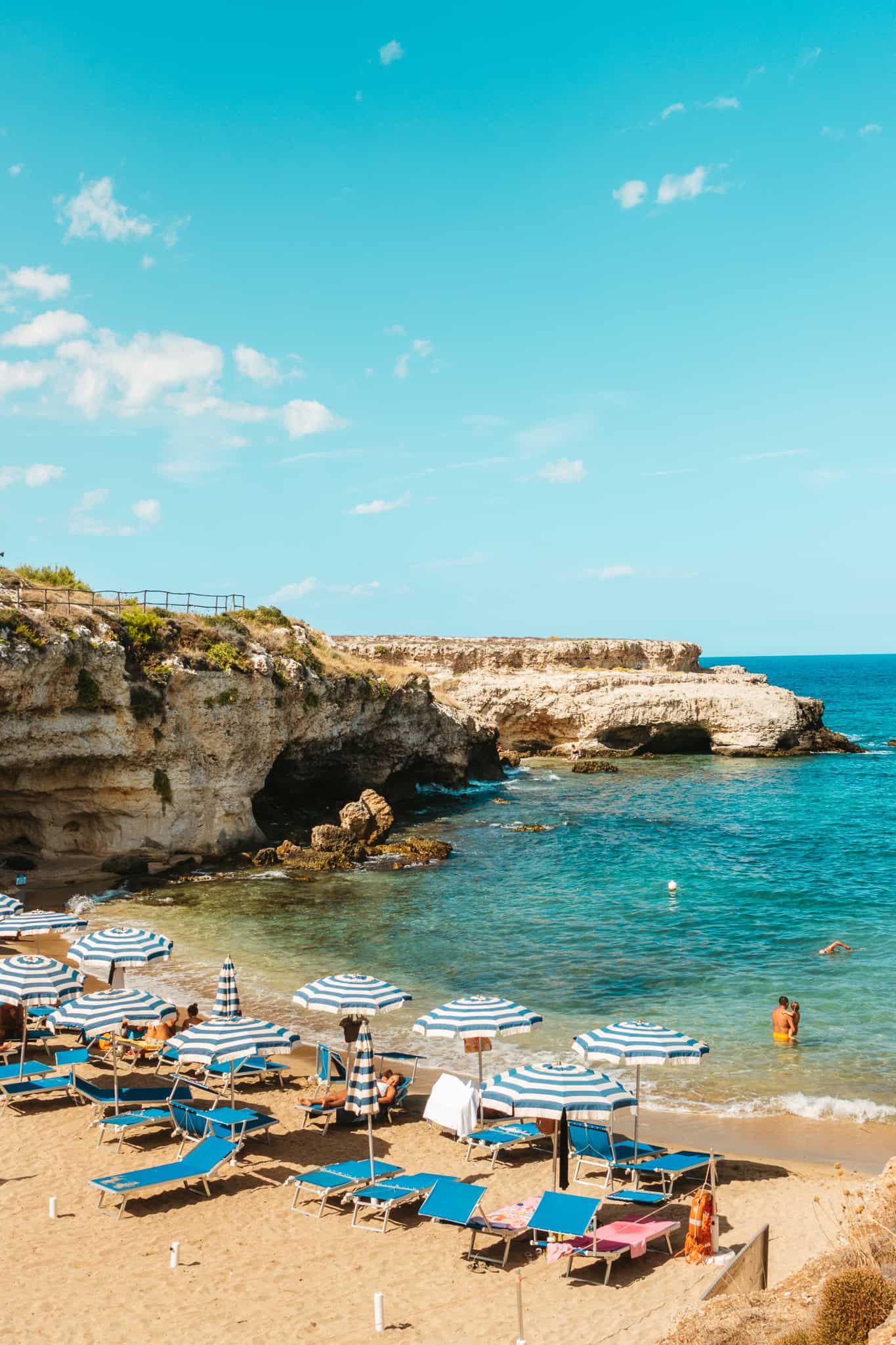 Beach Club at Cala Corvino in Monopoli