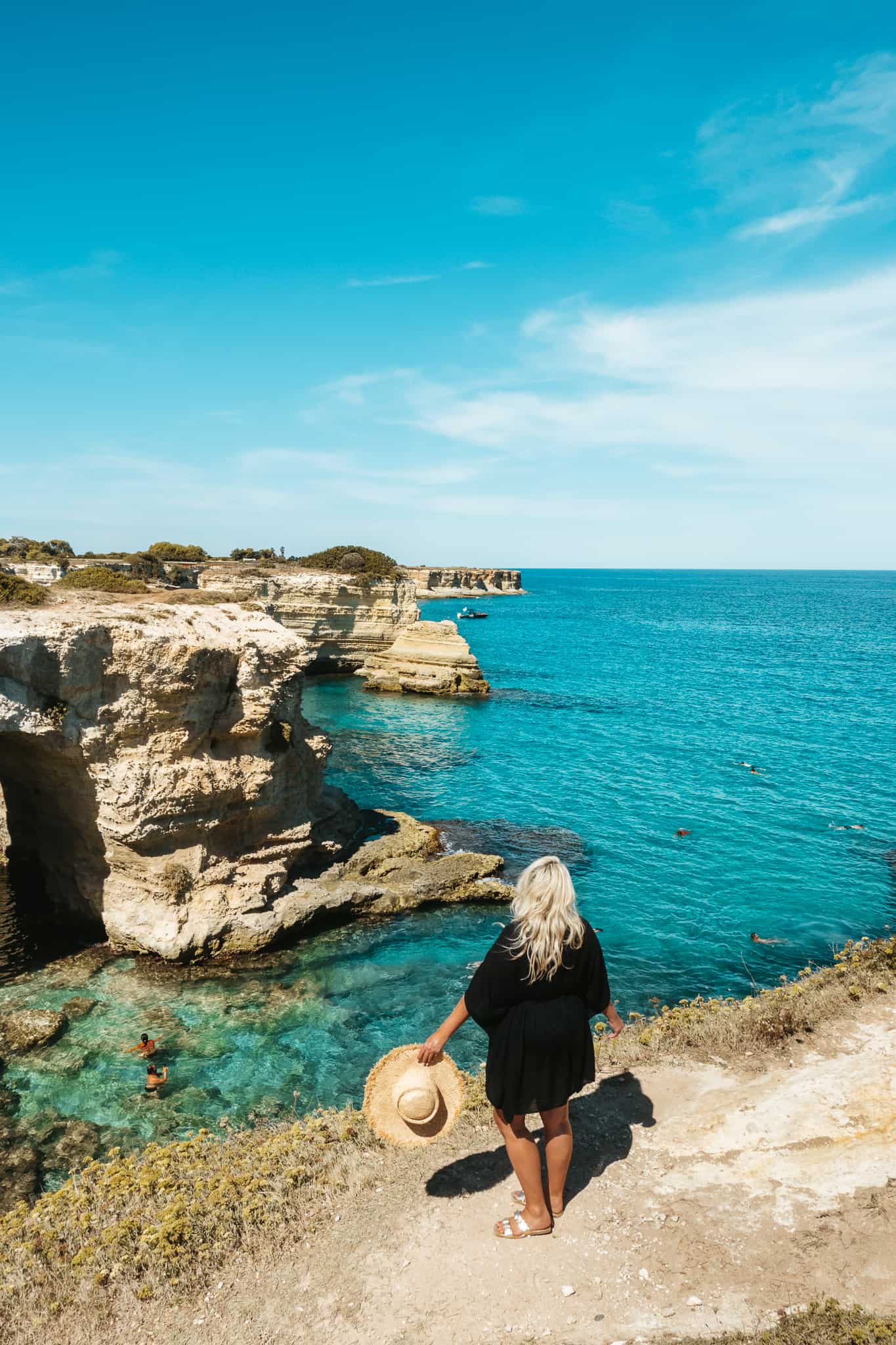 Enjoying the views at Torre Sant’Andrea