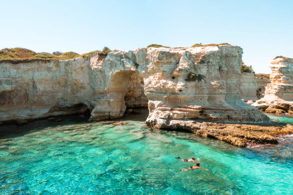 Swimmers at Torre Sant’Andrea