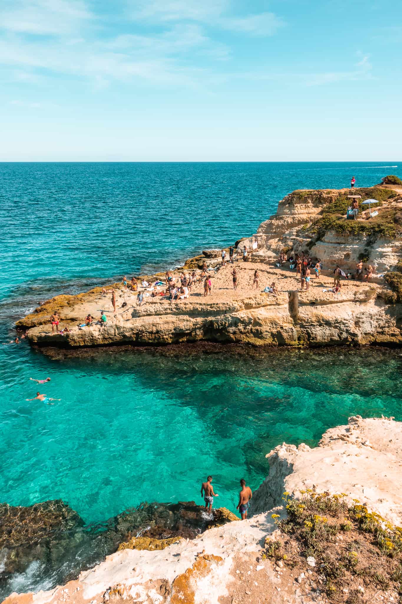 Rocky beach at Torre Sant’Andrea