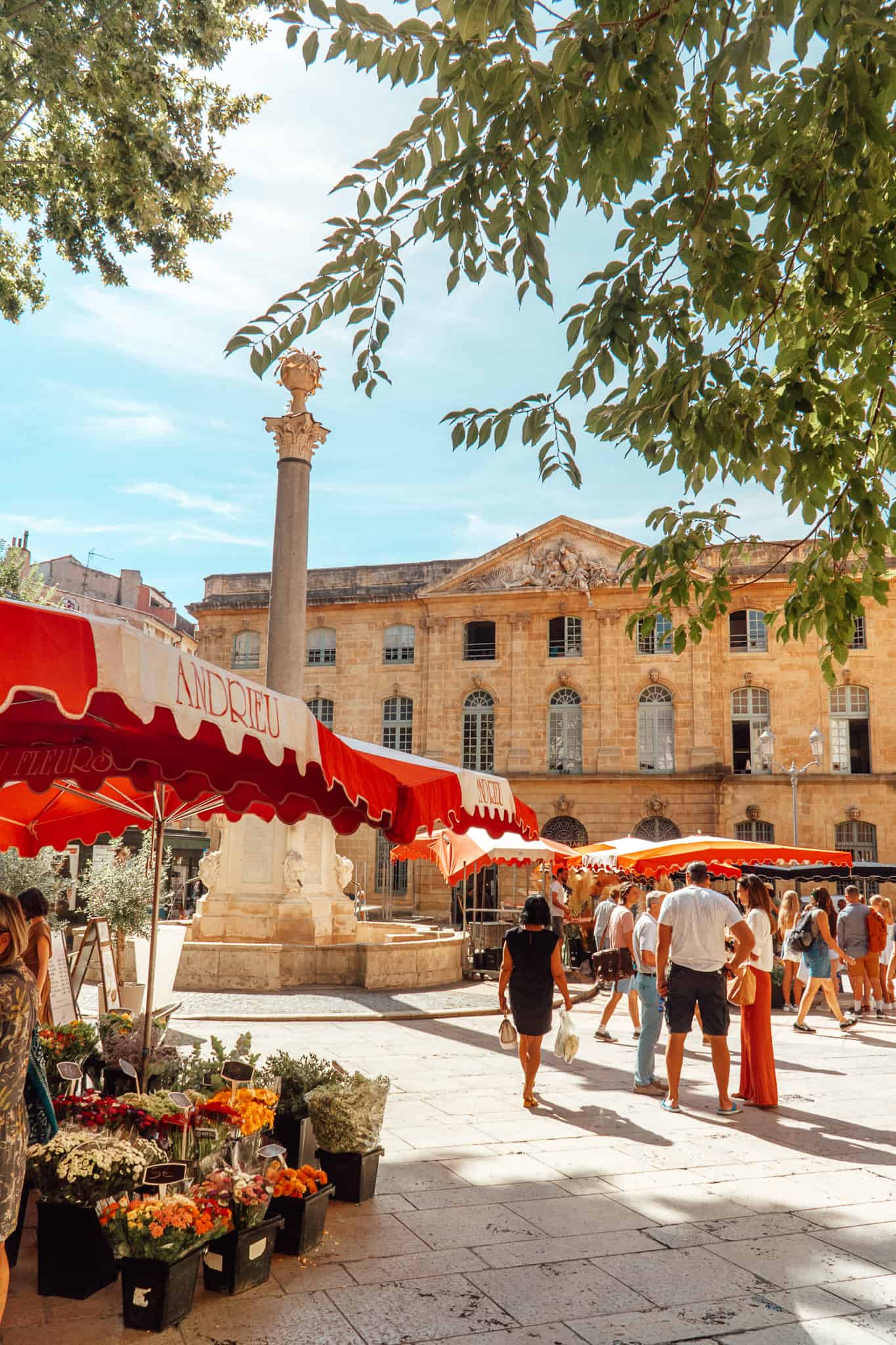 Town square in Aix-en-Provence