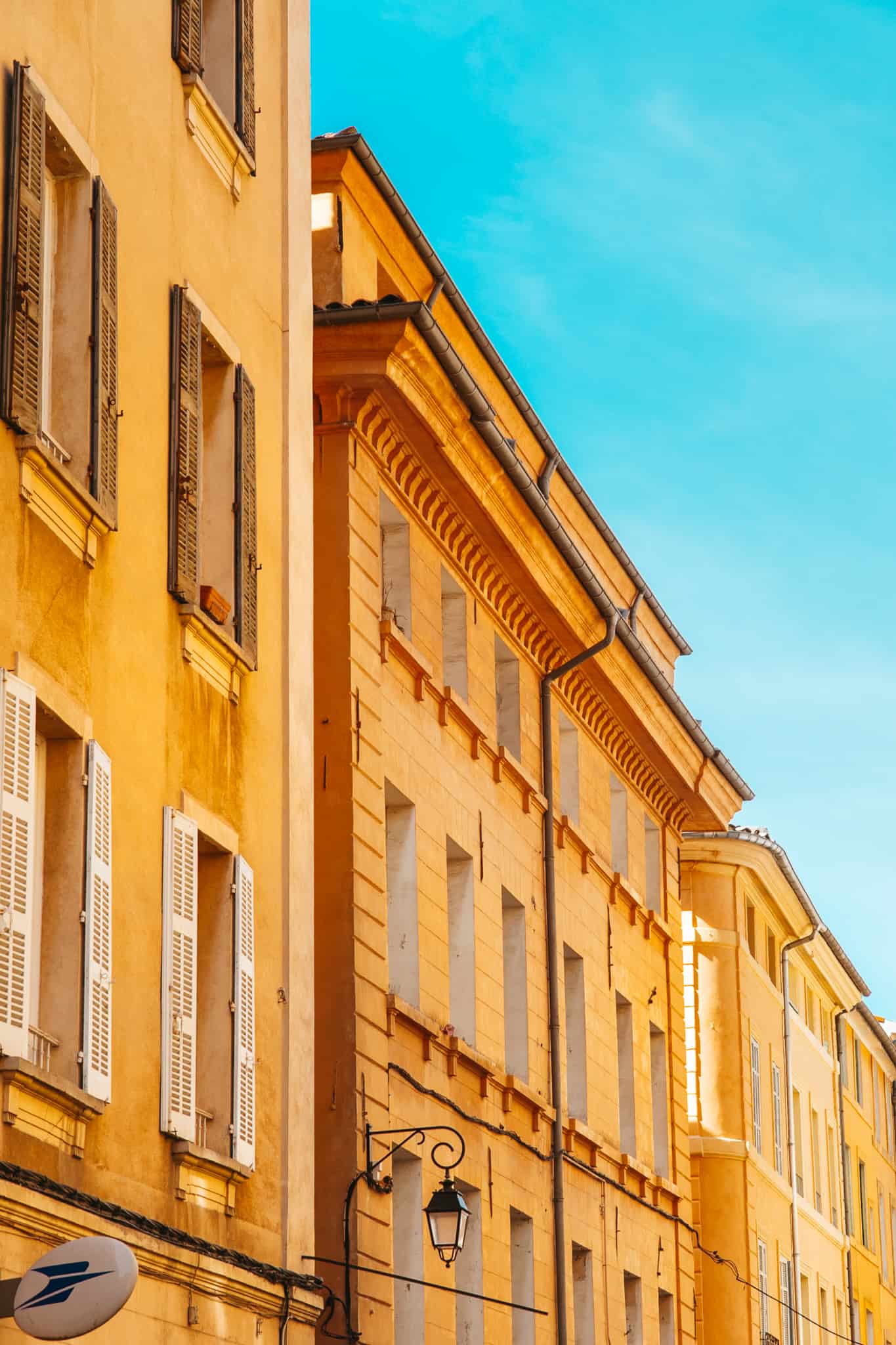 Colorful buildings in Aix-en-Provence