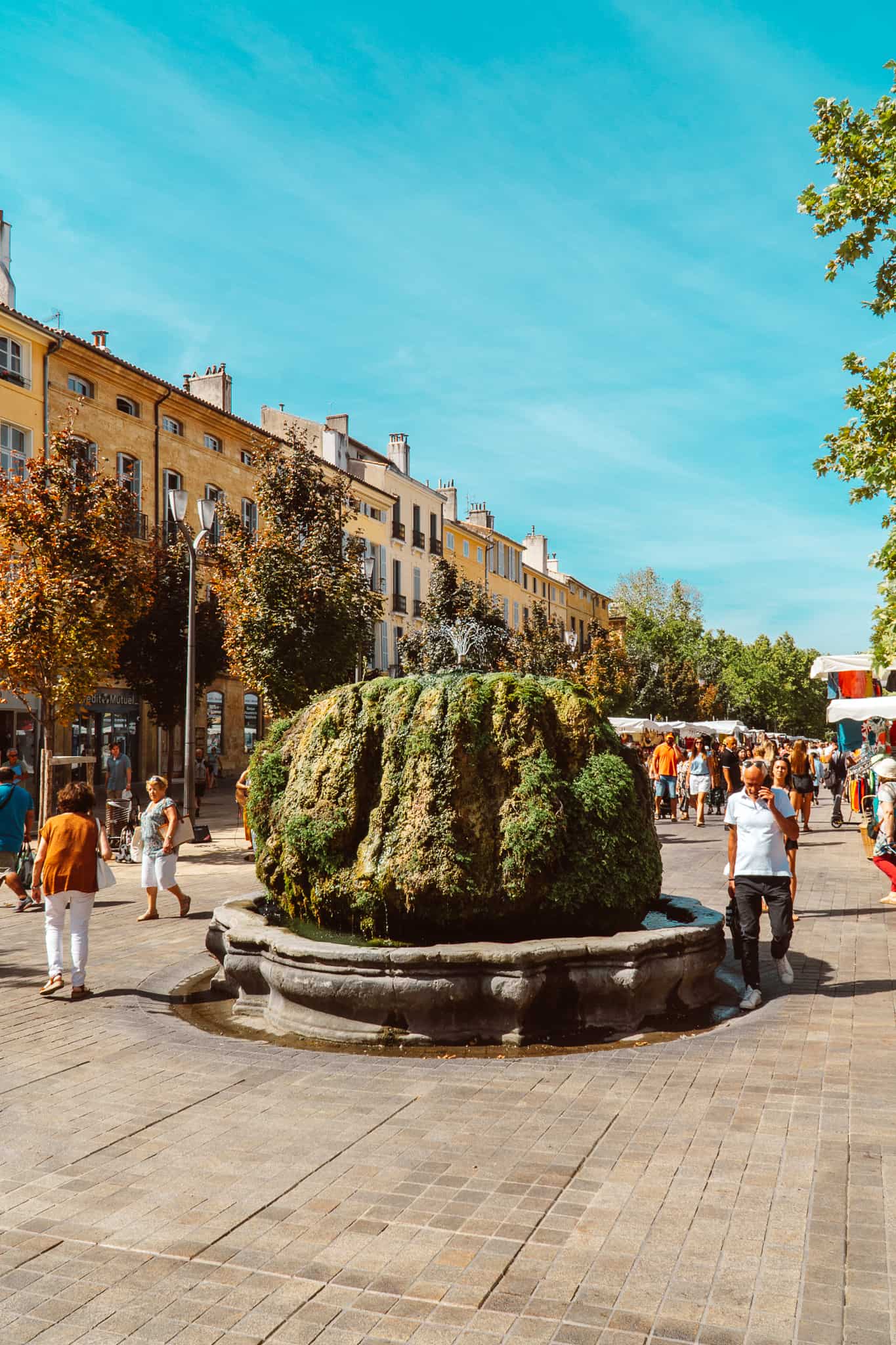 Cours Mirabeau in Aix en Provence, France