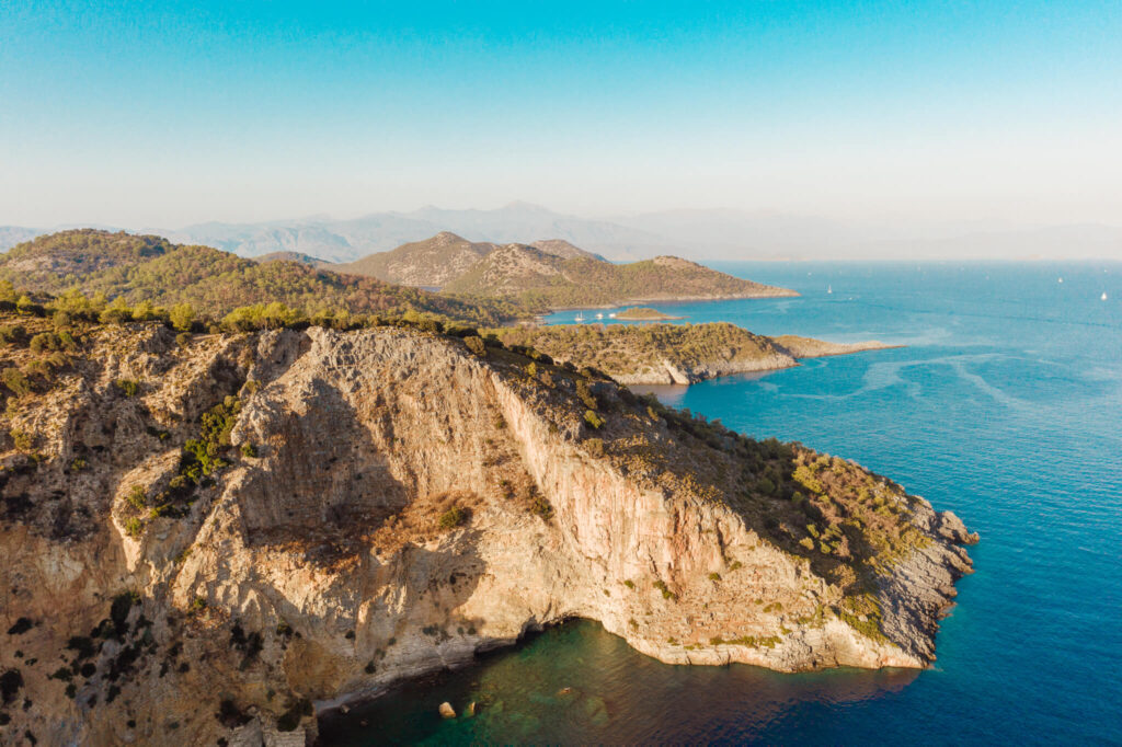 Aerial view of the Turkish Riviera