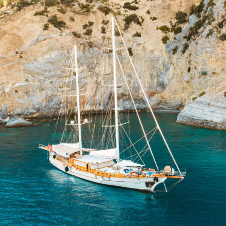 Gulet boat on the Turkish Riviera
