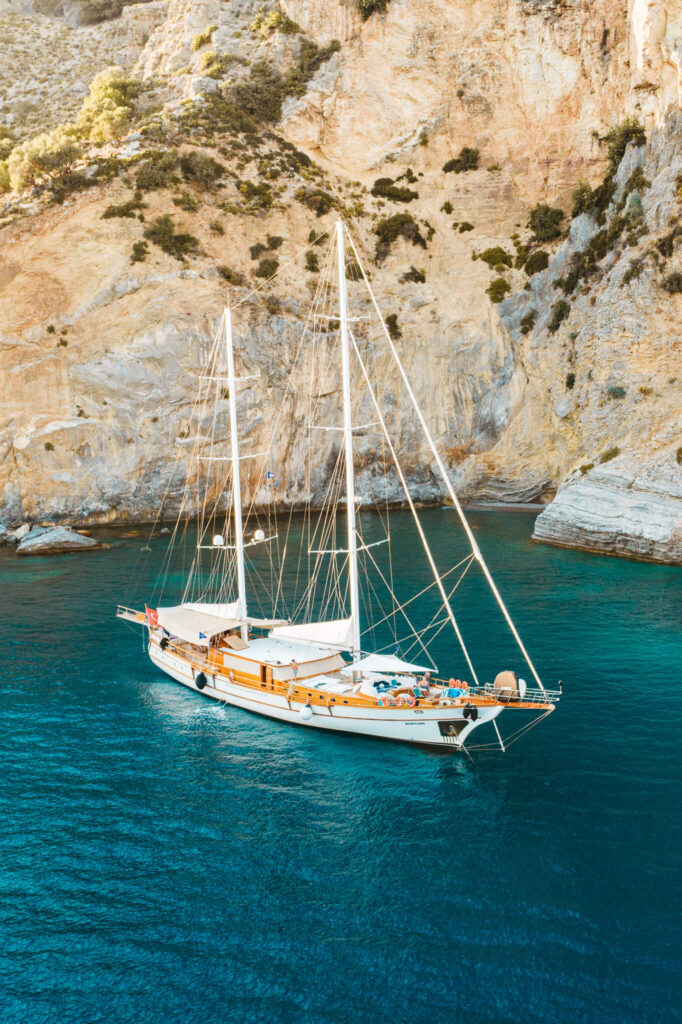 Gulet boat on the Turkish Riviera