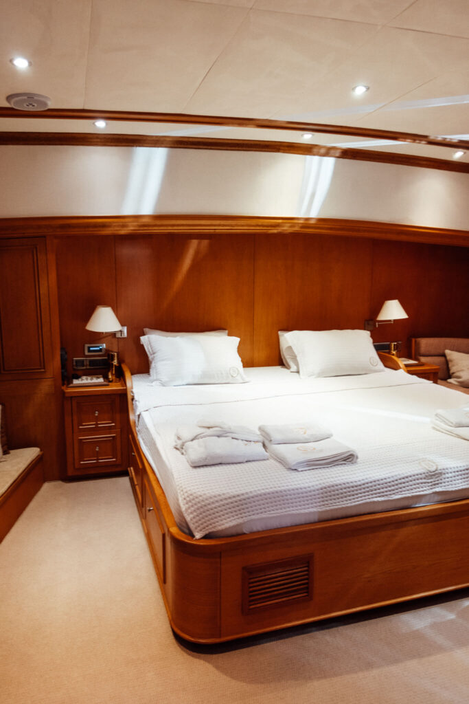 Bedroom on the gulet boat