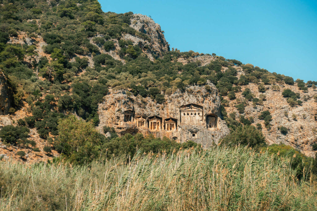 Lycian Rock Tombs in Dalyan, Turkey