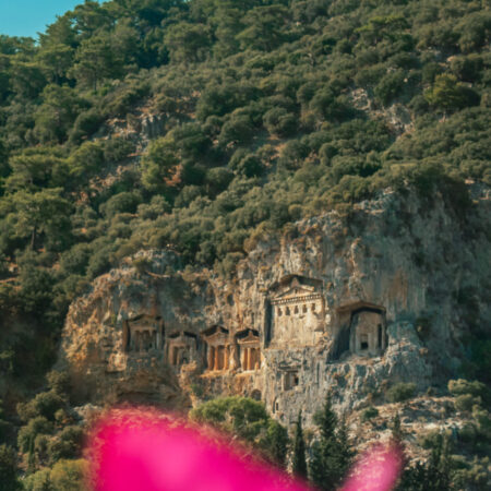 Lycian Rock Tombs in Dalyan, Turkey