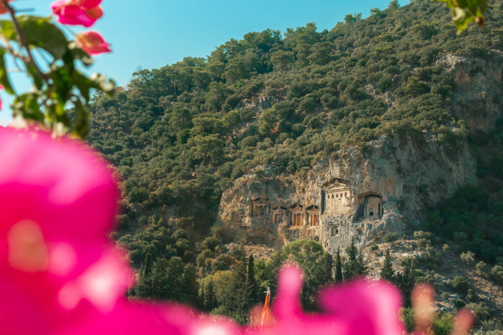 Lycian Rock Tombs in Dalyan, Turkey