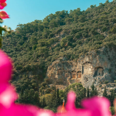 Lycian Rock Tombs in Dalyan, Turkey