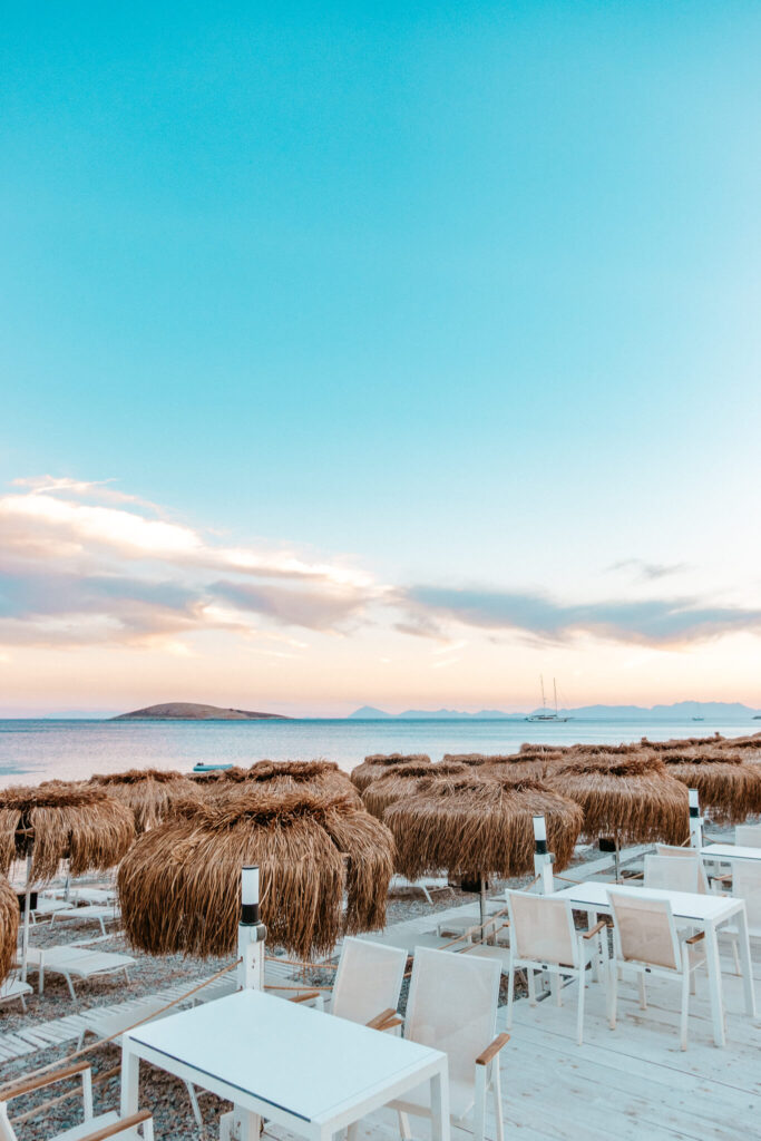 Beach club in Datca, Turkey