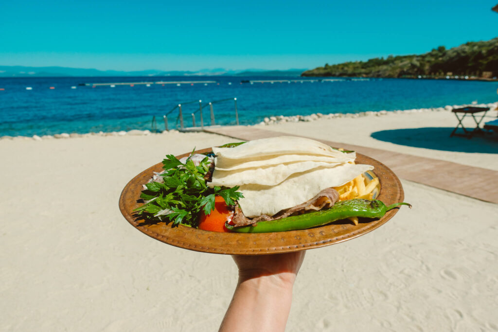 Lunch at the beach club