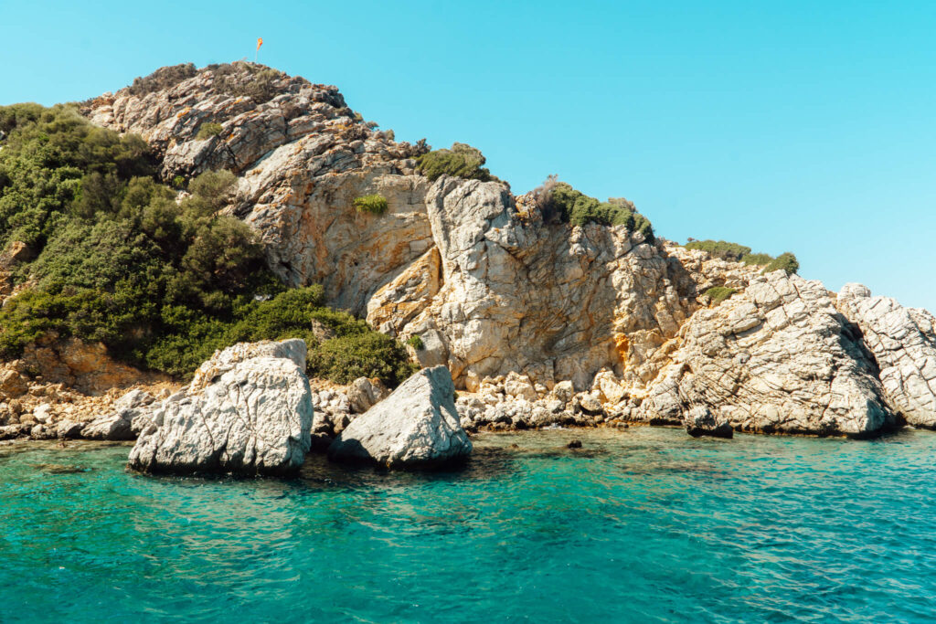 Turquoise water in Bozburun, Turkey