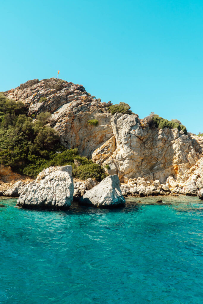 Turquoise water in Bozburun, Turkey