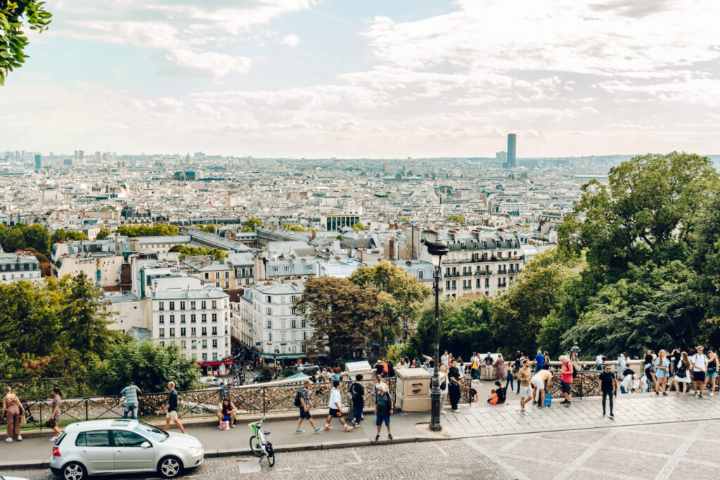 Views of Paris from the Basilica of Sacré Coeur de Montmartre