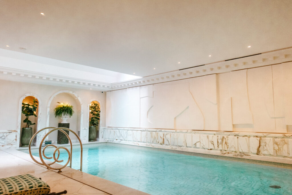 Indoor pool at the Saint James Paris