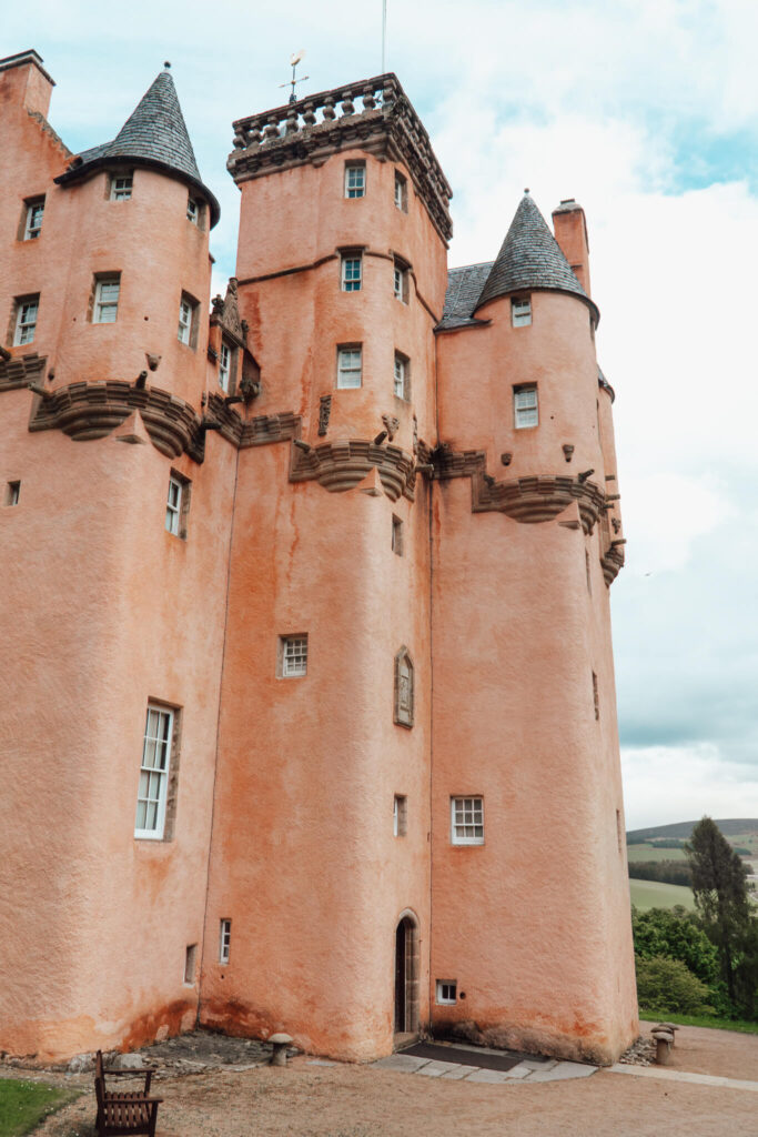 Craigiever Castle in Aberdeenshire, Scotland