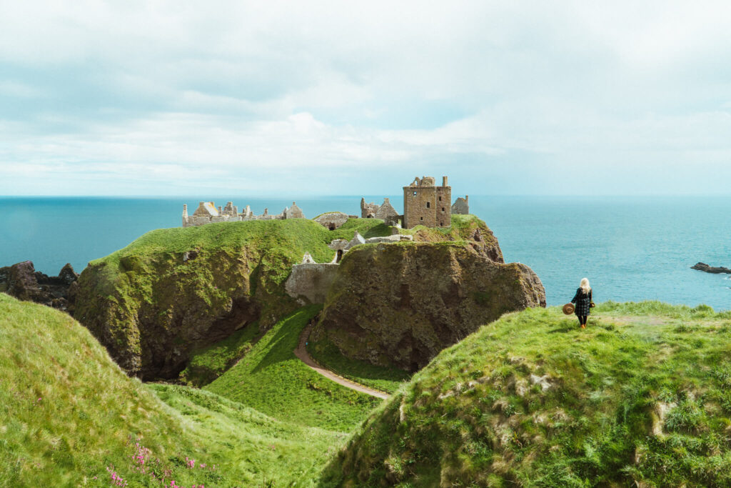 Looking out at the ruins of Dunnottar Castle