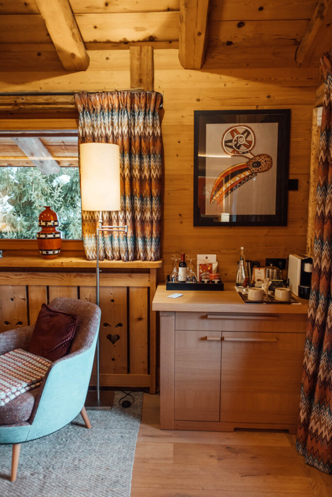 Hotel room at Les Chalets du Mont d’Arbois