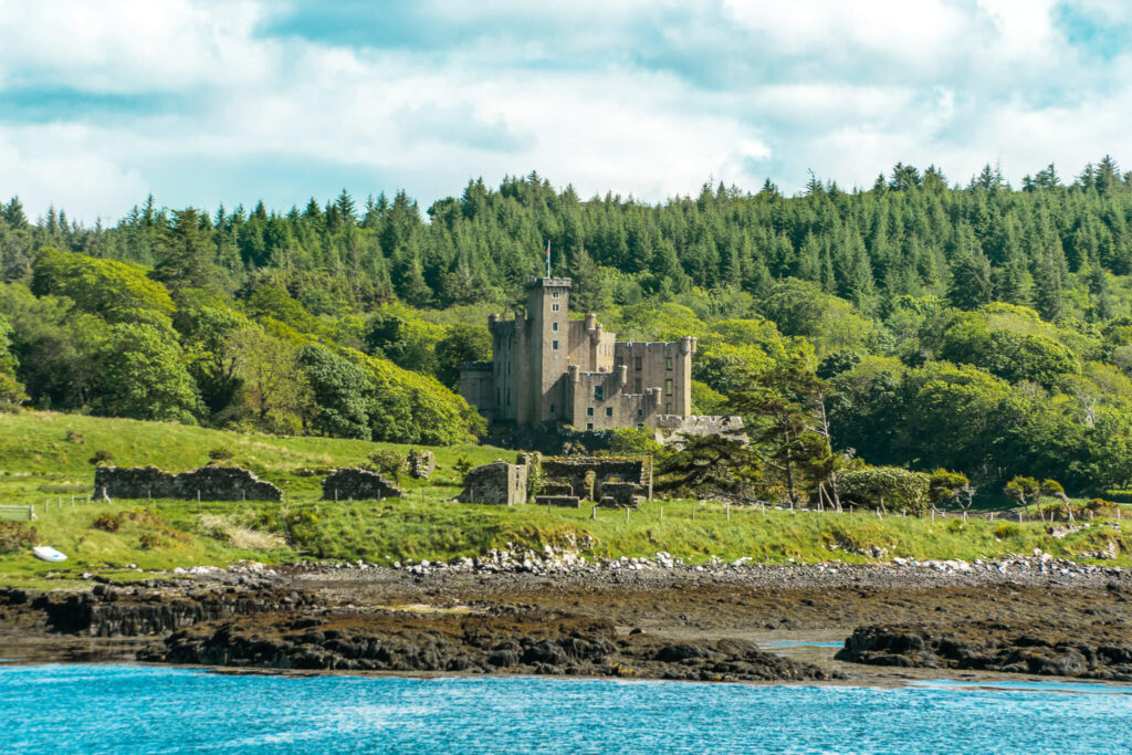 Castle Dunvegan on the shore of Loch Dunvegan
