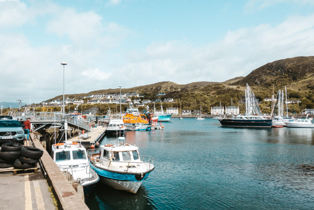 Harbor in Mallaig, Scotland