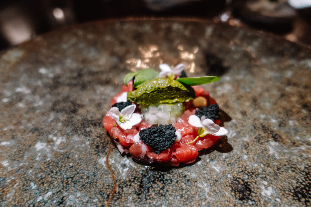 Tartare at The Main House Restaurant at Isle of Eriska hotel