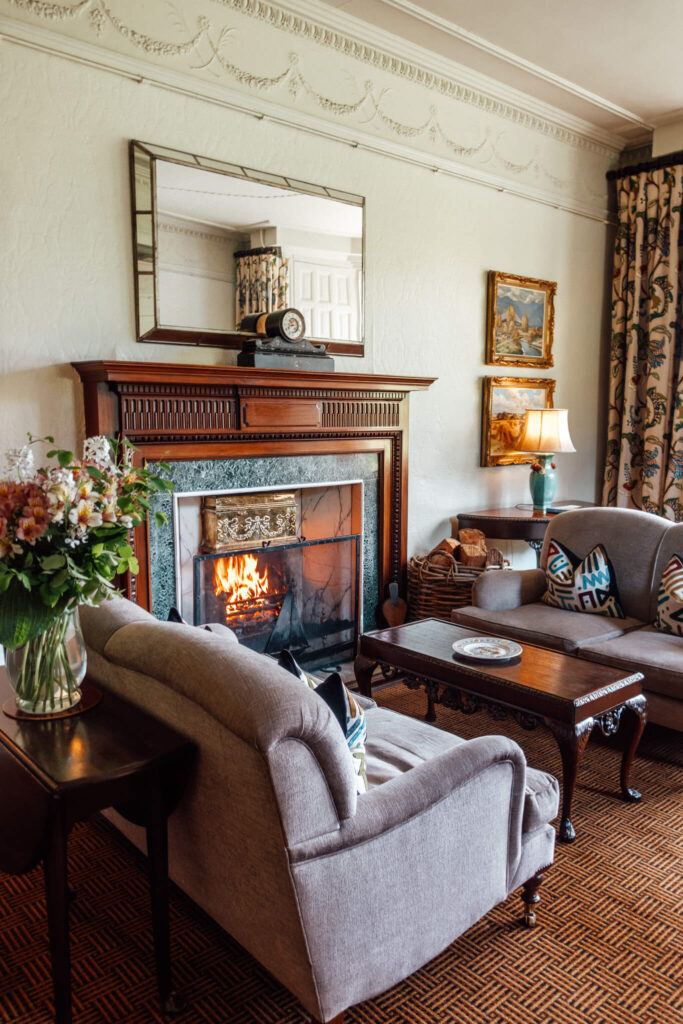 Seating room at Isle of Eriska hotel