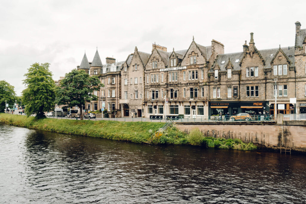 Buildings along the River Ness in Inverness