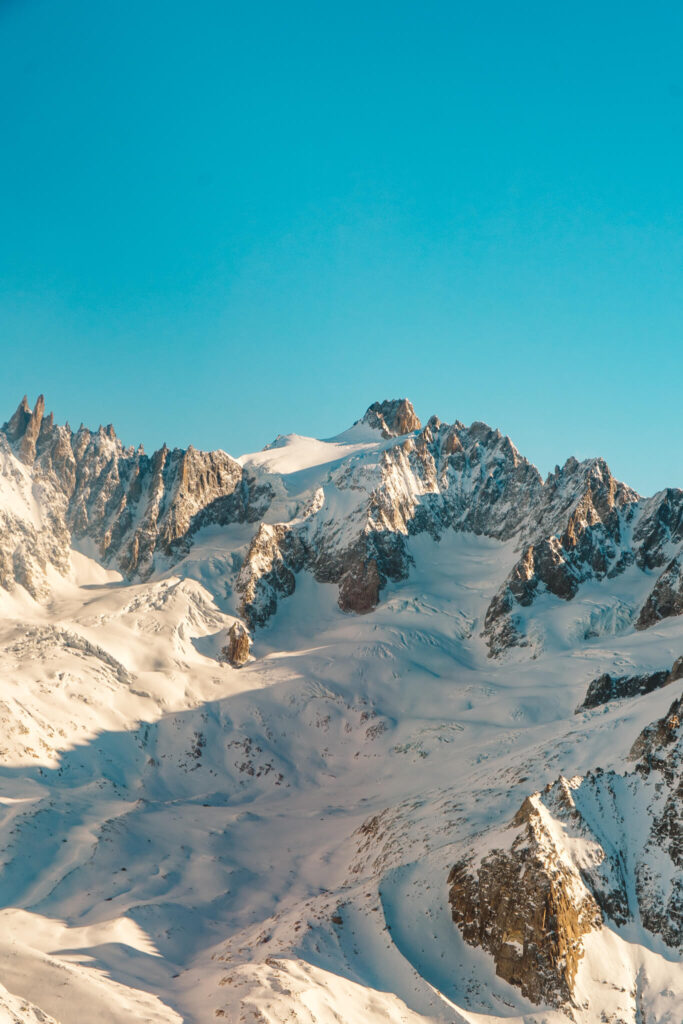 Aerial view of French Alps from the Aérocime airplane