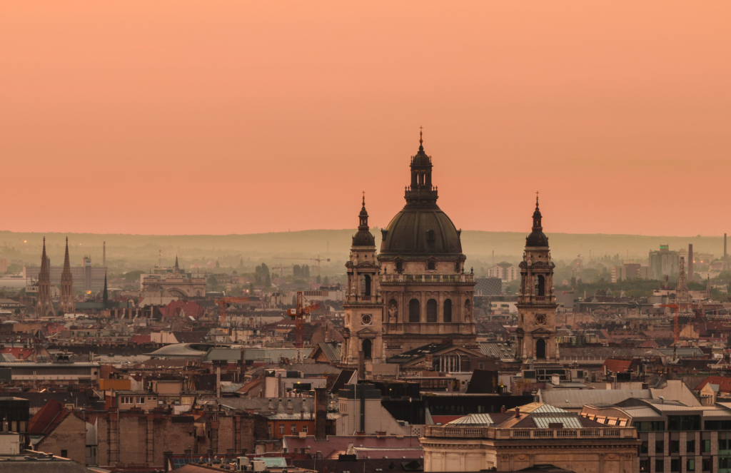 Sunset over Budapest