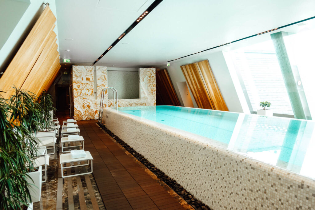 Spa pool at the Four Seasons Gresham Palace in Budapest