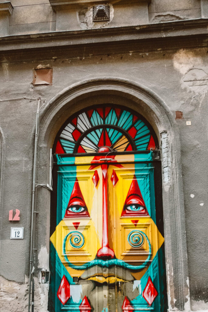 Street art in the Jewish Quarter of Budapest